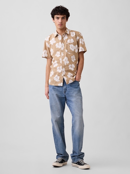Image number 3 showing, Stretch Poplin Shirt in Standard Fit