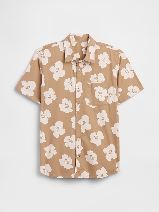 Image number 5 showing, Stretch Poplin Shirt in Standard Fit