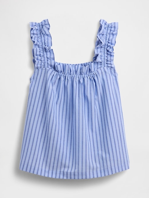 Image number 4 showing, Ruffle Poplin PJ Top