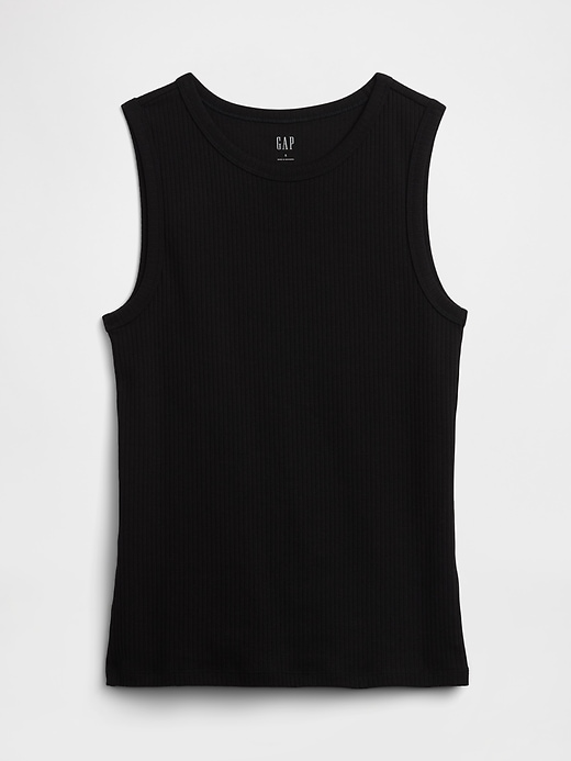 Image number 5 showing, Ribbed High-Neck Tank