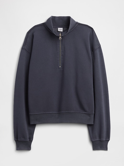 Image number 5 showing, Oversized Fleece Half-Zip Sweatshirt