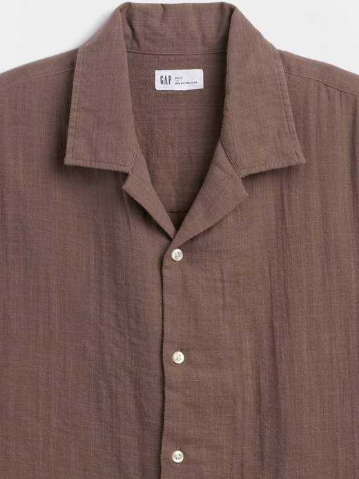 Image number 4 showing, Boxy Gauze Vacay Shirt