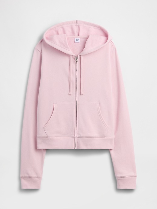 Image number 5 showing, French Terry Cropped Zip Hoodie