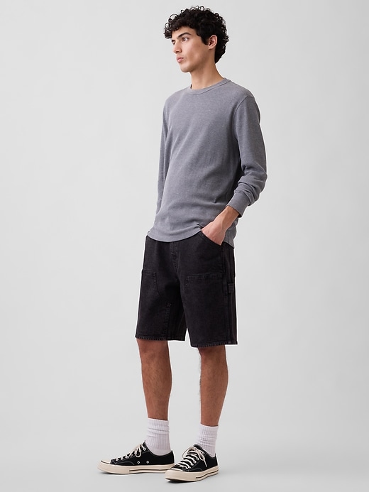 Image number 4 showing, 9" Denim Carpenter Shorts