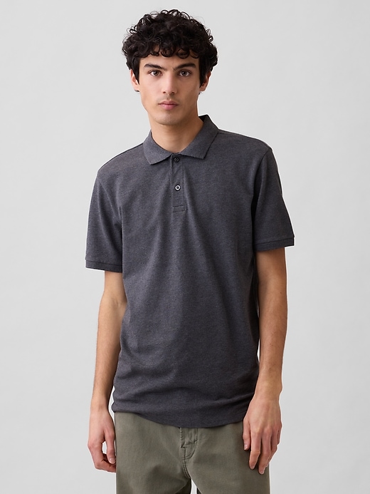 Image number 1 showing, Stretch Pique Polo Shirt