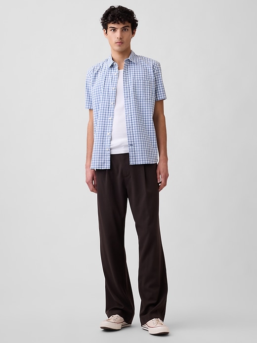 Image number 3 showing, Stretch Poplin Shirt in Standard Fit
