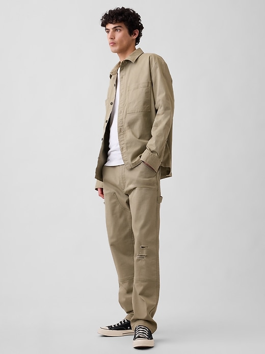 Image number 4 showing, Distressed Straight Carpenter Jeans