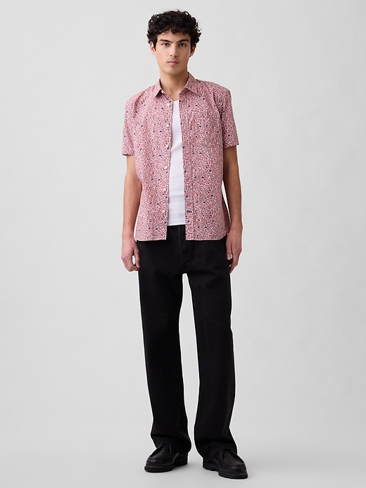 Image number 3 showing, Stretch Poplin Shirt in Standard Fit
