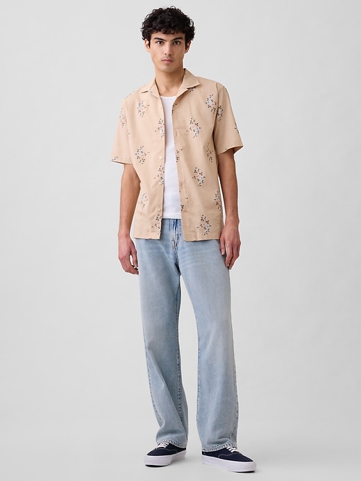 Image number 3 showing, Linen-Blend Vacay Shirt in Standard Fit