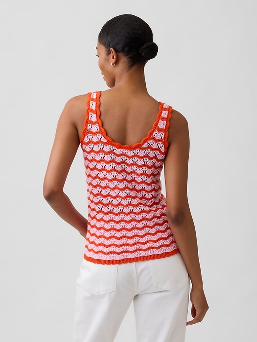 Image number 2 showing, Crochet Scoopneck Tank Top