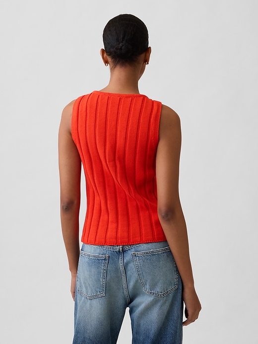 Image number 2 showing, Relaxed Ribbed Boatneck Tank Top