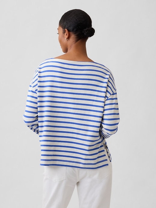 Image number 2 showing, Stripe Boatneck Top