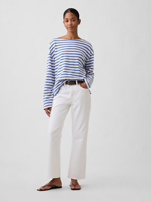 Image number 3 showing, Stripe Boatneck Top
