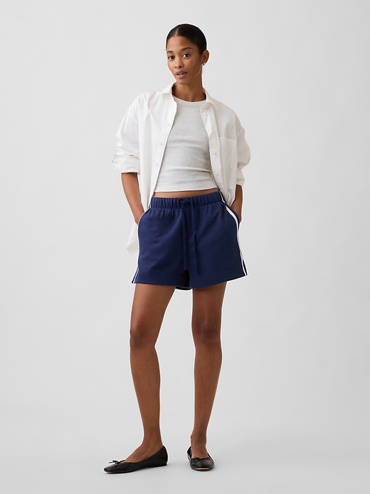 Image number 1 showing, Relaxed Stripe French Terry Shorts