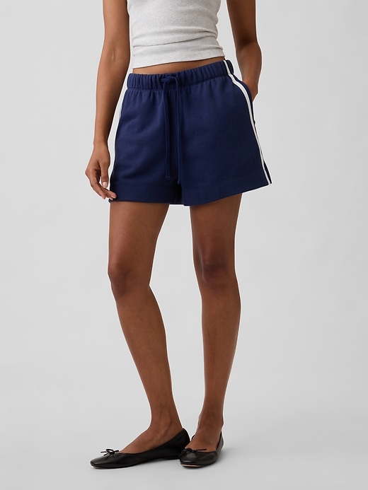 Image number 3 showing, Relaxed Stripe French Terry Shorts