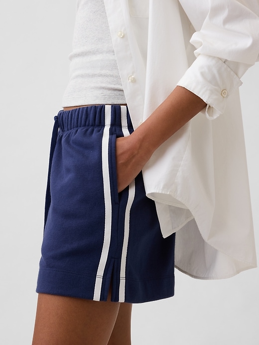 Image number 4 showing, Relaxed Stripe French Terry Shorts
