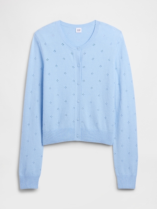 Image number 5 showing, CashSoft Pointelle Cardigan