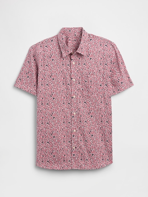 Image number 5 showing, Stretch Poplin Shirt in Standard Fit
