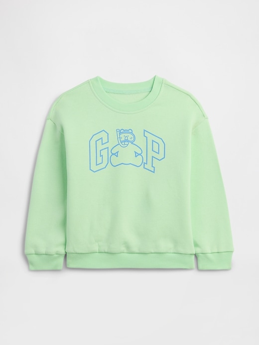 Image number 1 showing, babyGap Logo Relaxed Crewneck Sweatshirt
