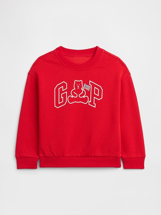 Image number 1 showing, babyGap Logo Relaxed Crewneck Sweatshirt