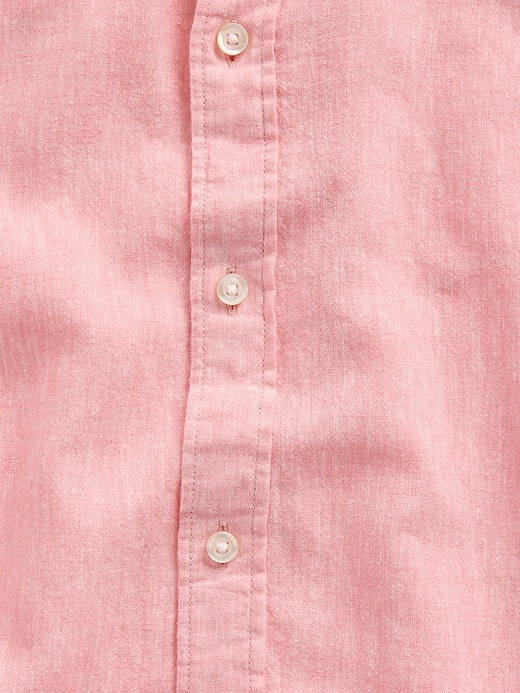 Image number 2 showing, Linen-Blend Shirt in Standard Fit