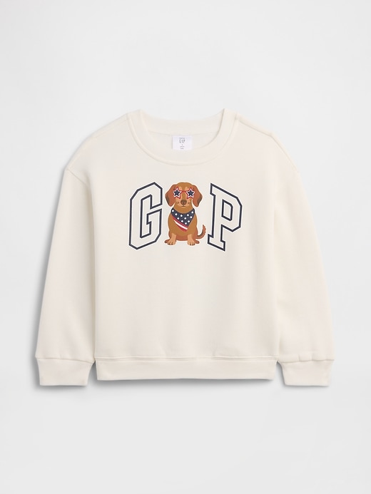 Image number 1 showing, babyGap Relaxed Americana Logo Sweatshirt