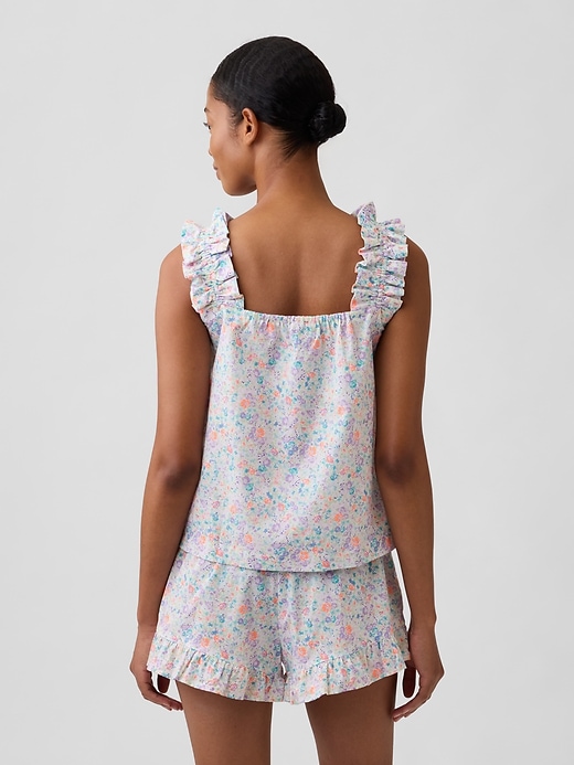 Image number 2 showing, Ruffle Poplin PJ Top