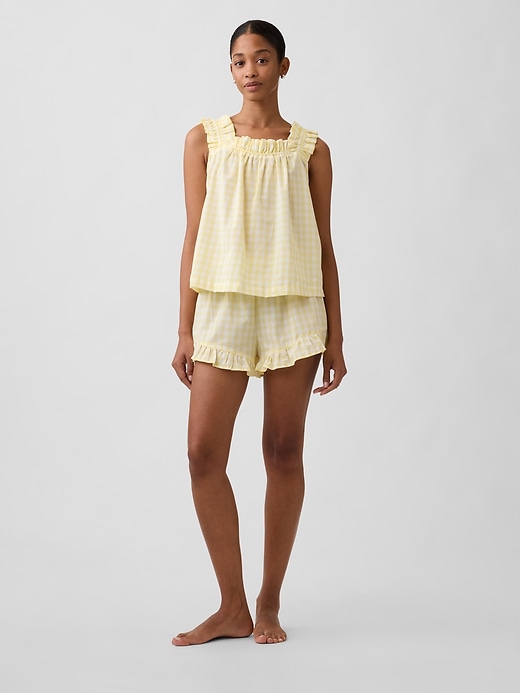 Image number 3 showing, Ruffle Poplin PJ Top