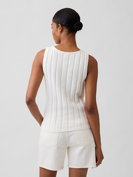 Image number 2 showing, Relaxed Ribbed Boatneck Tank Top