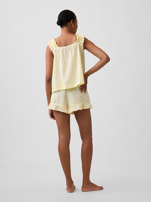 Image number 2 showing, Ruffle Poplin PJ Shorts