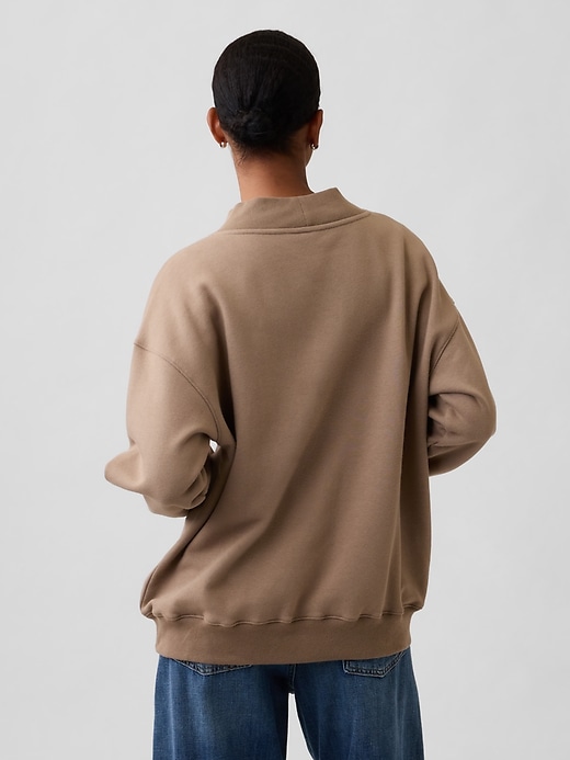 Image number 2 showing, Oversized Gap Logo Mockneck Tunic Sweatshirt
