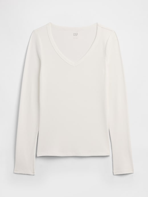 Image number 2 showing, Ribbed V-Neck T-Shirt