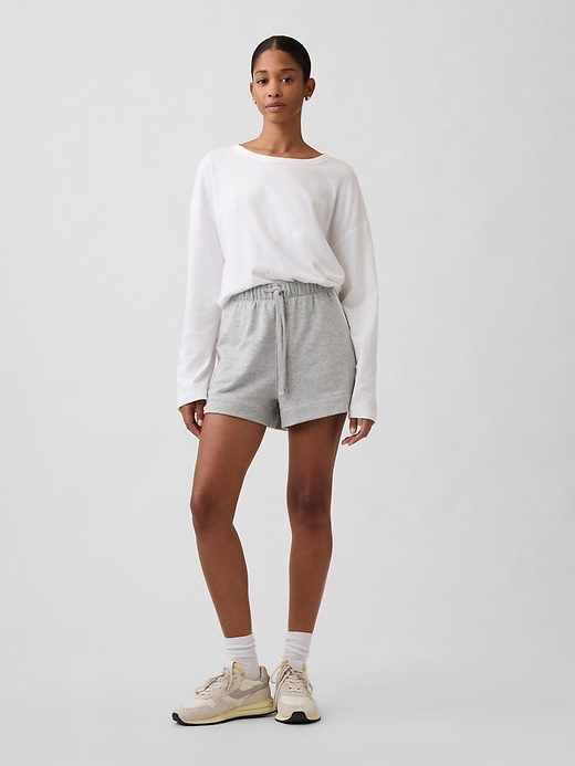 Image number 1 showing, Relaxed Stripe French Terry Shorts
