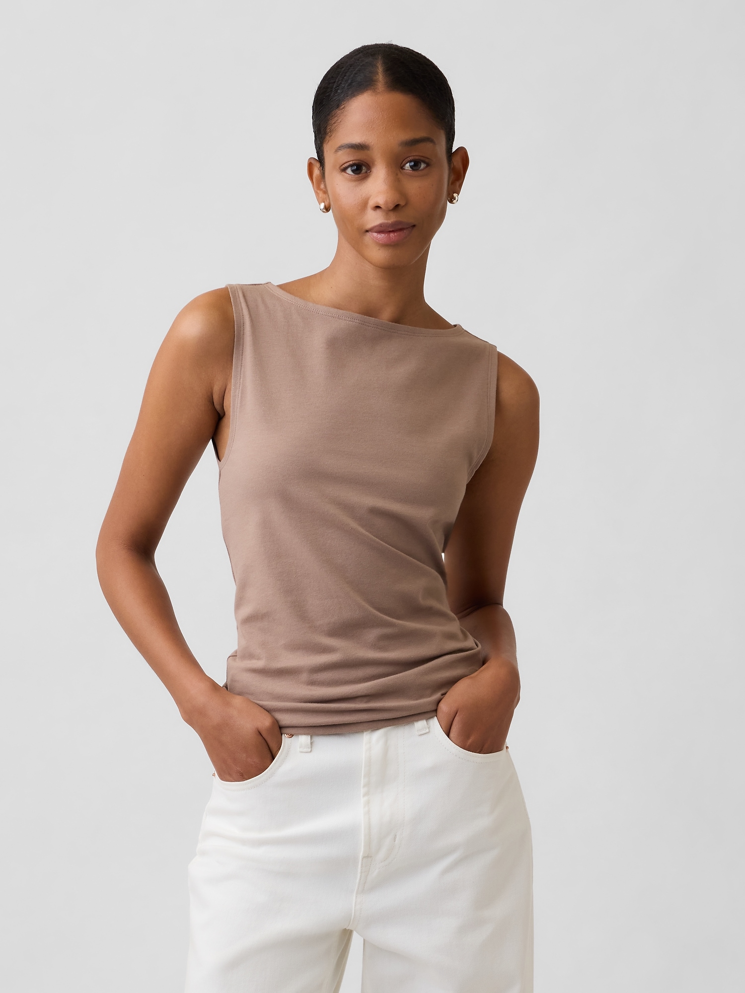 Boatneck Tank Top