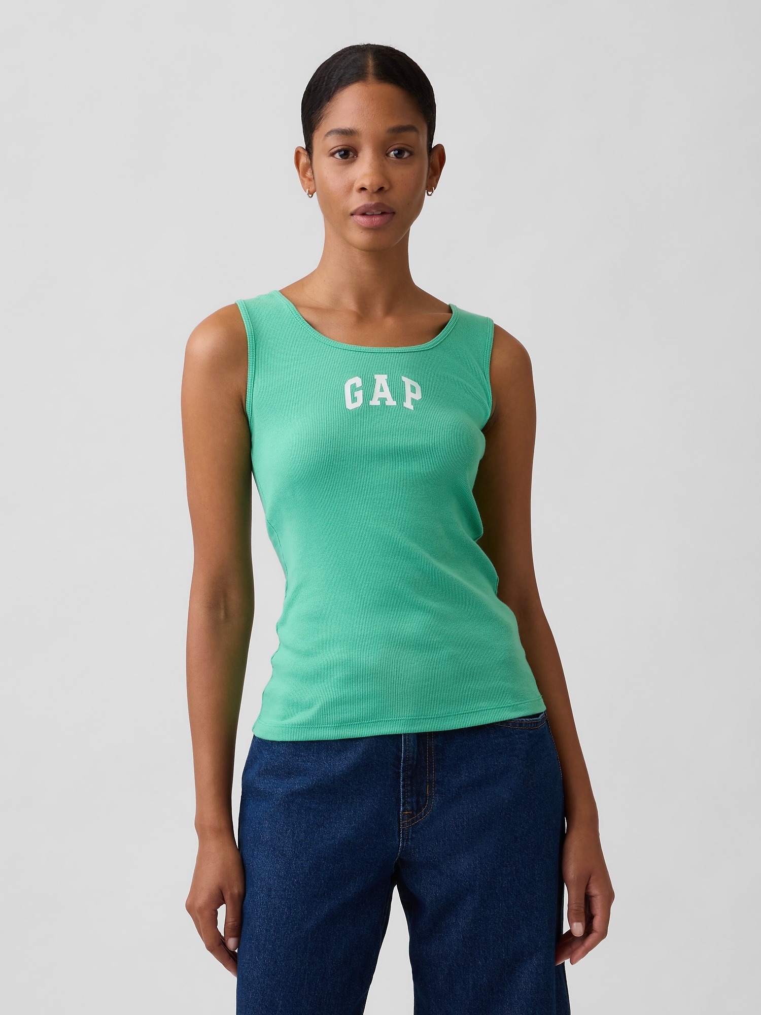 Gap Logo Ribbed Tank Top