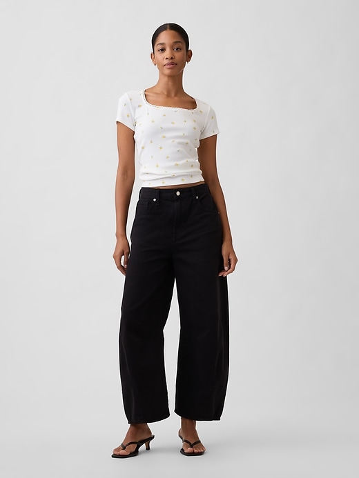 Image number 3 showing, Ribbed Squareneck Top