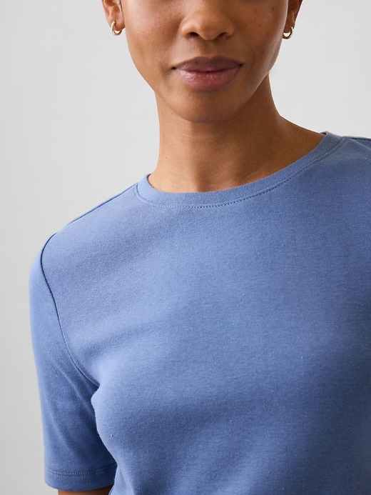 Image number 4 showing, Modern Ribbed Crewneck T-Shirt