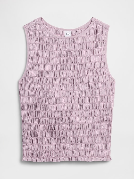 Image number 5 showing, Smocked Sleeveless Boatneck Top