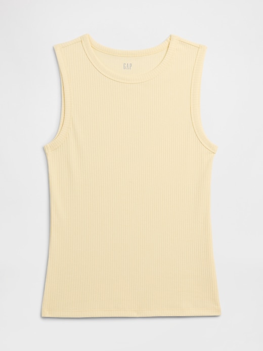 Image number 5 showing, Ribbed High-Neck Tank
