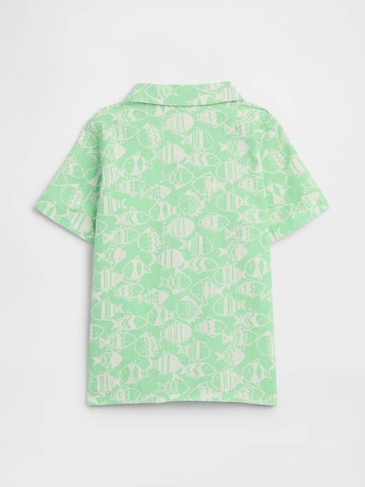 Image number 2 showing, babyGap Brannan Bear Linen-Blend Vacay Shirt