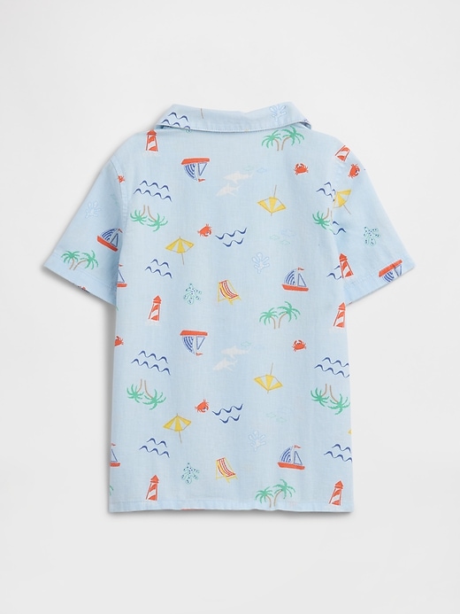 Image number 2 showing, babyGap Brannan Bear Linen-Blend Vacay Shirt