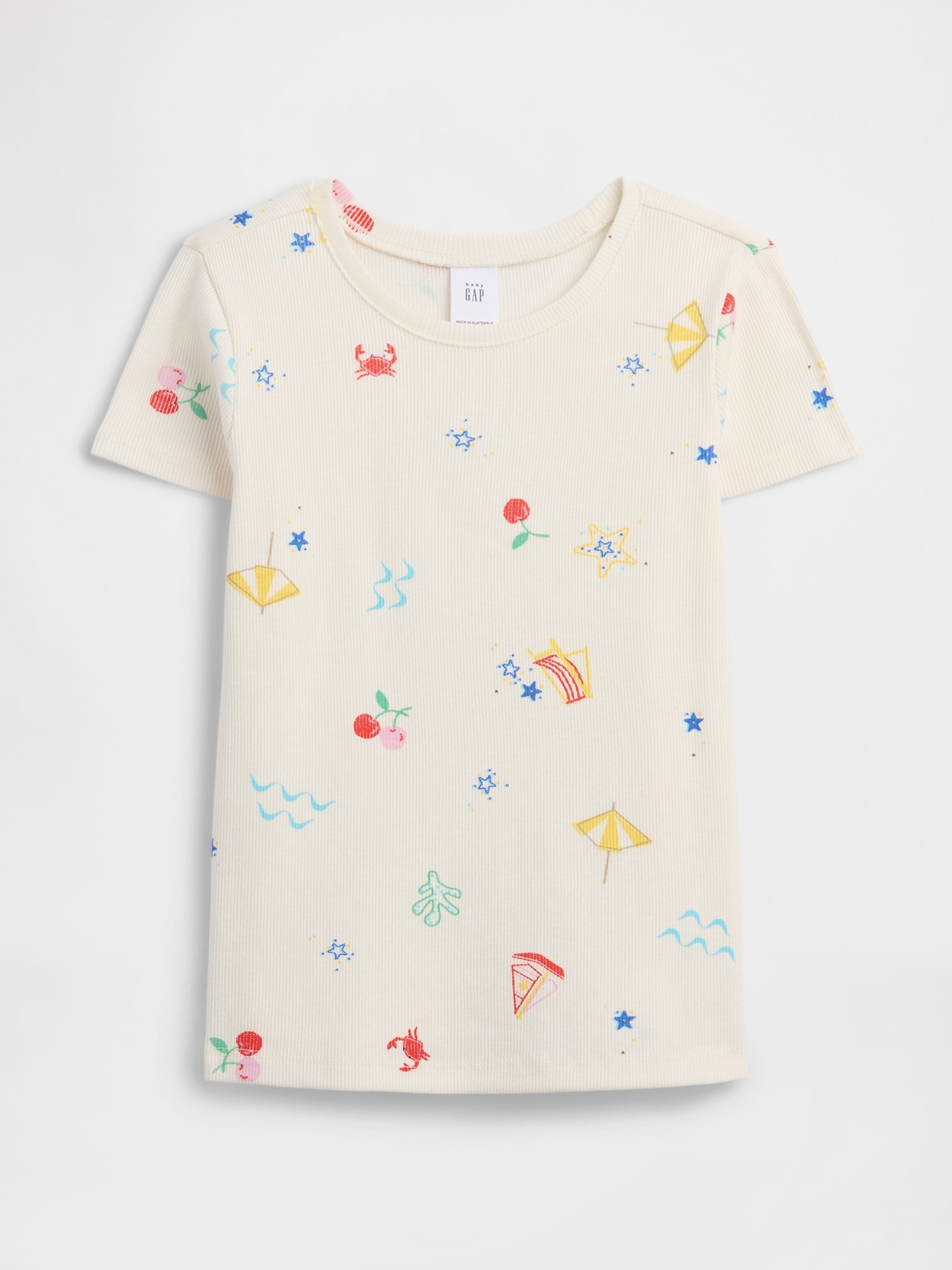 babyGap Ribbed Crewneck T-Shirt
