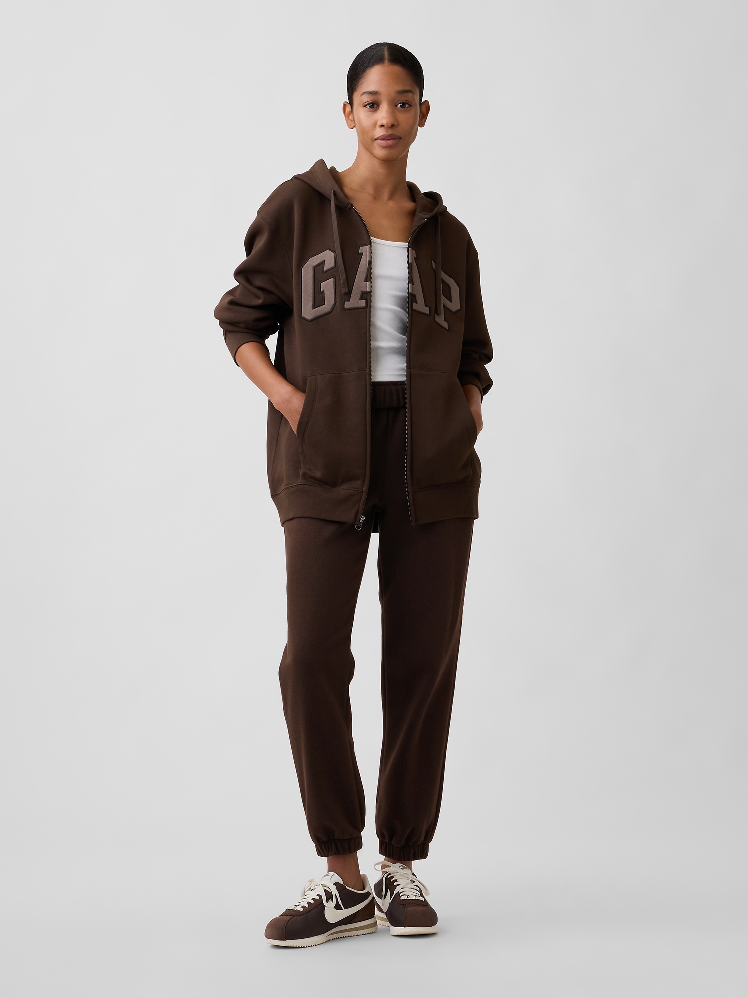 Adult Relaxed Gap Logo Zip Hoodie | Gap Factory