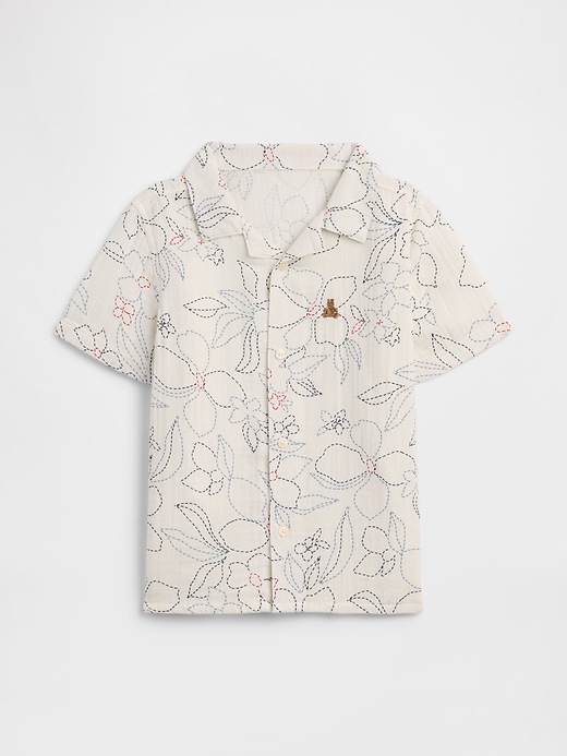 Image number 1 showing, babyGap Brannan Bear Gauze Vacay Shirt