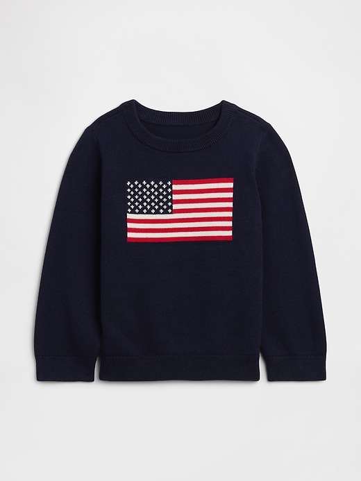 Image number 1 showing, babyGap Americana Crewneck Sweater