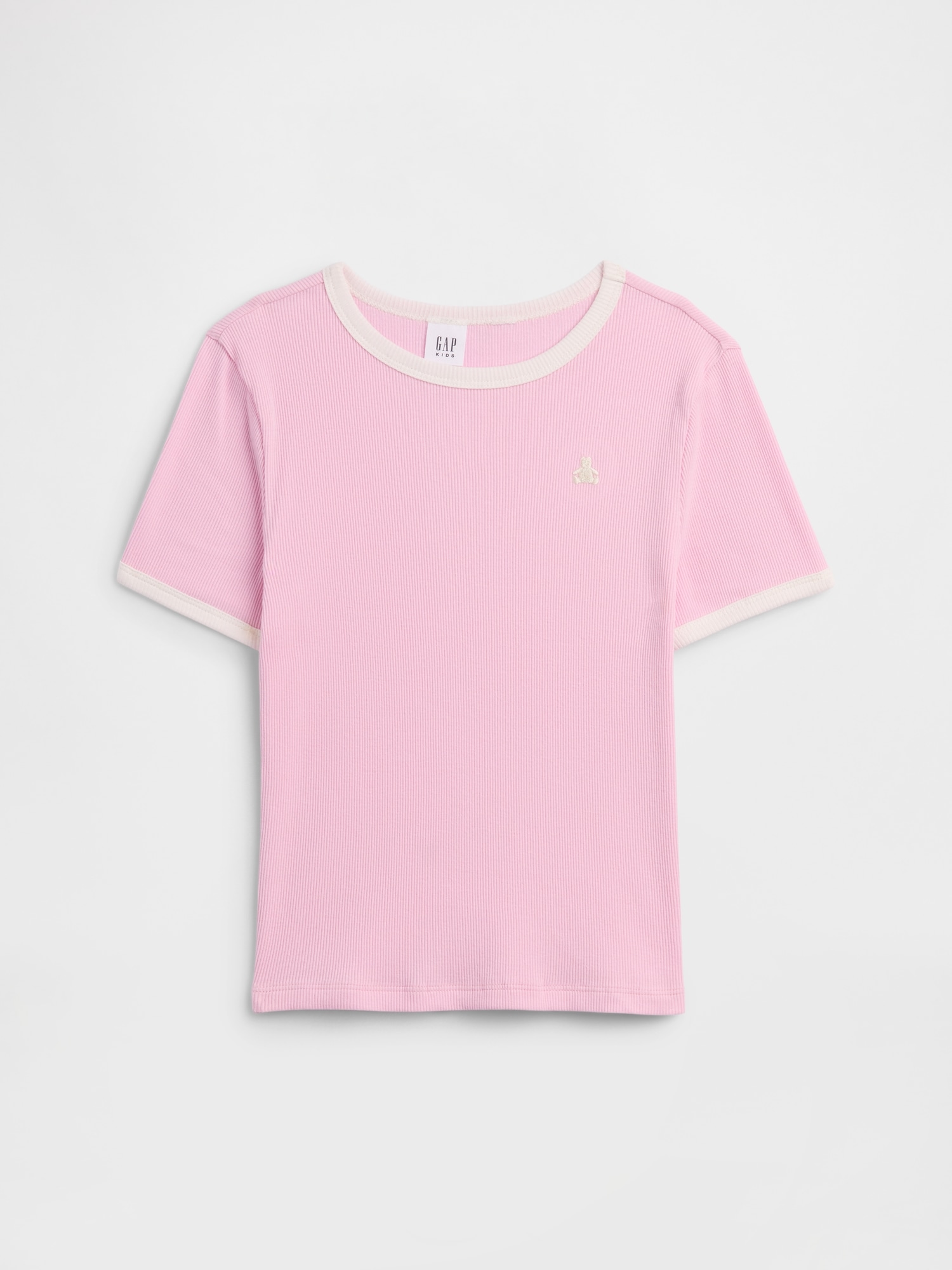 Kids Ribbed Brannan Bear Ringer T-Shirt