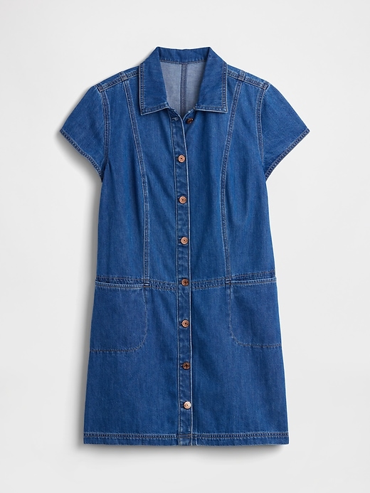 Image number 4 showing, Denim Mini Dress