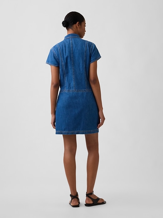 Image number 2 showing, Denim Mini Dress