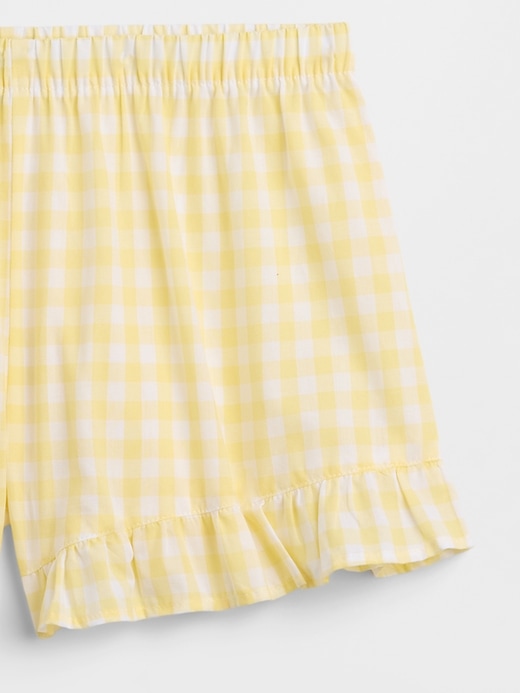 Image number 5 showing, Ruffle Poplin PJ Shorts