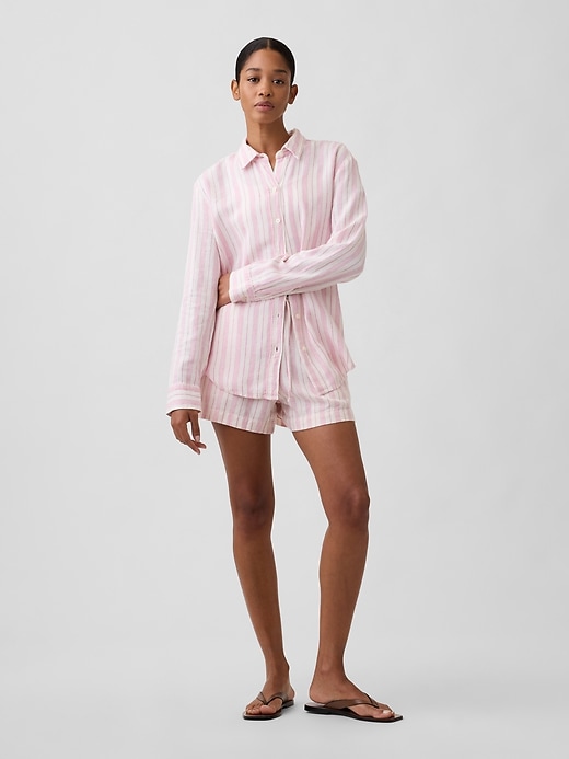 Image number 3 showing, Linen-Blend Easy Shirt